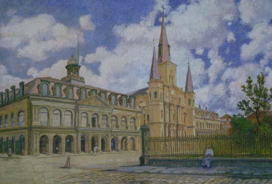 William Woodward Jackson Square oil painting picture